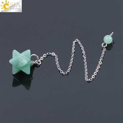 Merkabah Gemstone Pendulum