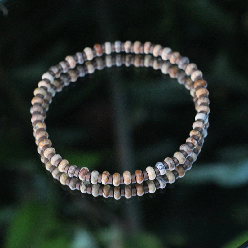 Natural Stone Agate Bead Bracelet