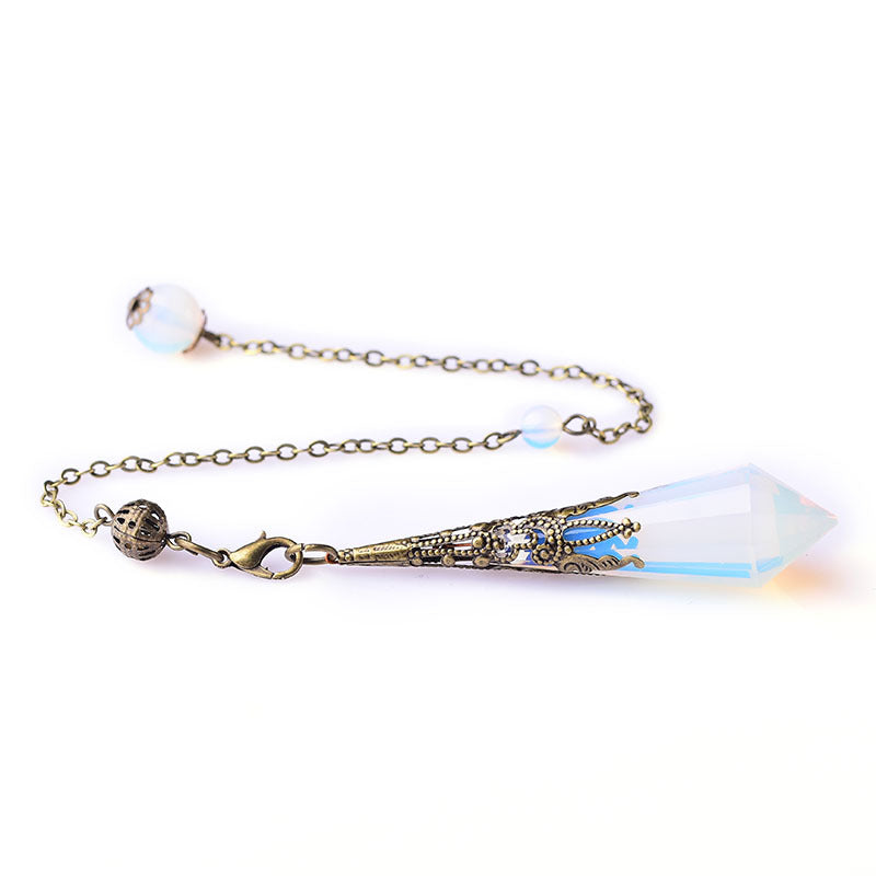 12-Facet Crystal Pendulum