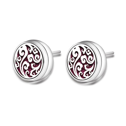Stainless Steel Angel Wings Aromatherapy Earrings
