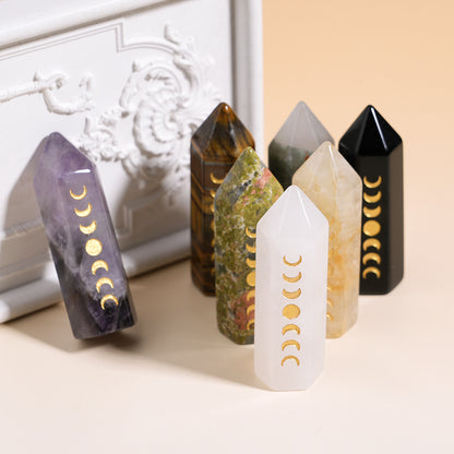Crystal Hexagonal Energy Pillar