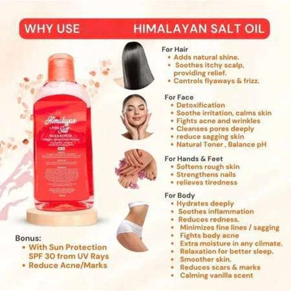 Himalayan Pink Salt Facial Oil SPF30 | Face & Body | 100ml