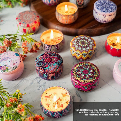 Dried Flower Soy Wax Scented Candle