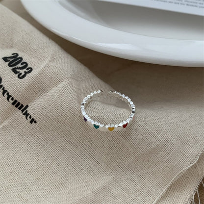 Geometric 925 Sterling Silver Adjustable Ring