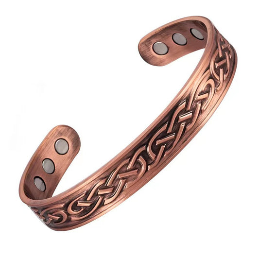 Vintage Magnetic Copper Water Ripple Bracelet