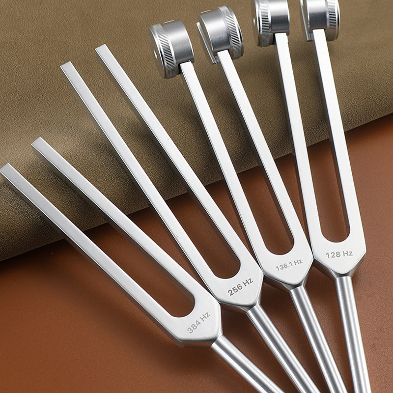 Aluminum Alloy Tuning Forks Set with Leather Case