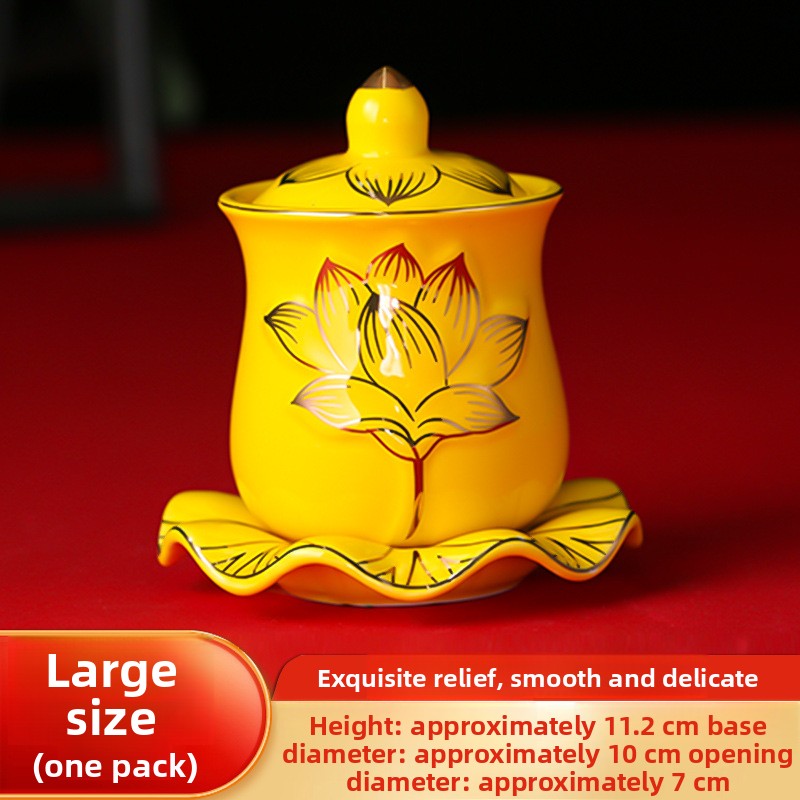 Ceramic Buddhist Altar Offering Cup