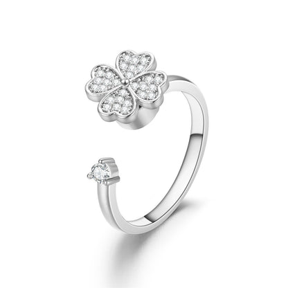 S925 Sterling Silver Nature & Celestial Adjustable Ring