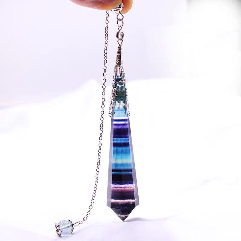 12-Facet Crystal Pendulum