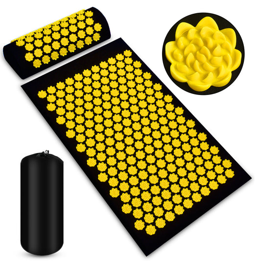 Acupressure Mat & Pillow Set with Carry Bag