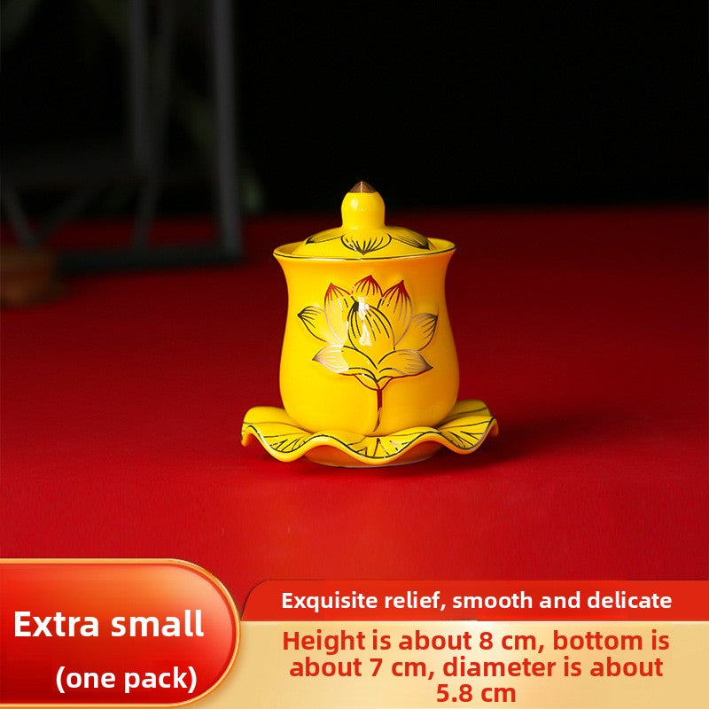Ceramic Buddhist Altar Offering Cup