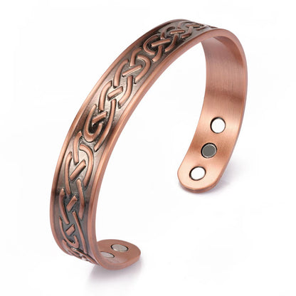 Vintage Magnetic Copper Water Ripple Bracelet
