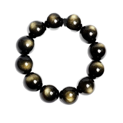 Natural Gold Obsidian Bracelet for Men and Women