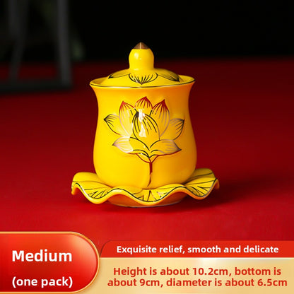 Ceramic Buddhist Altar Offering Cup