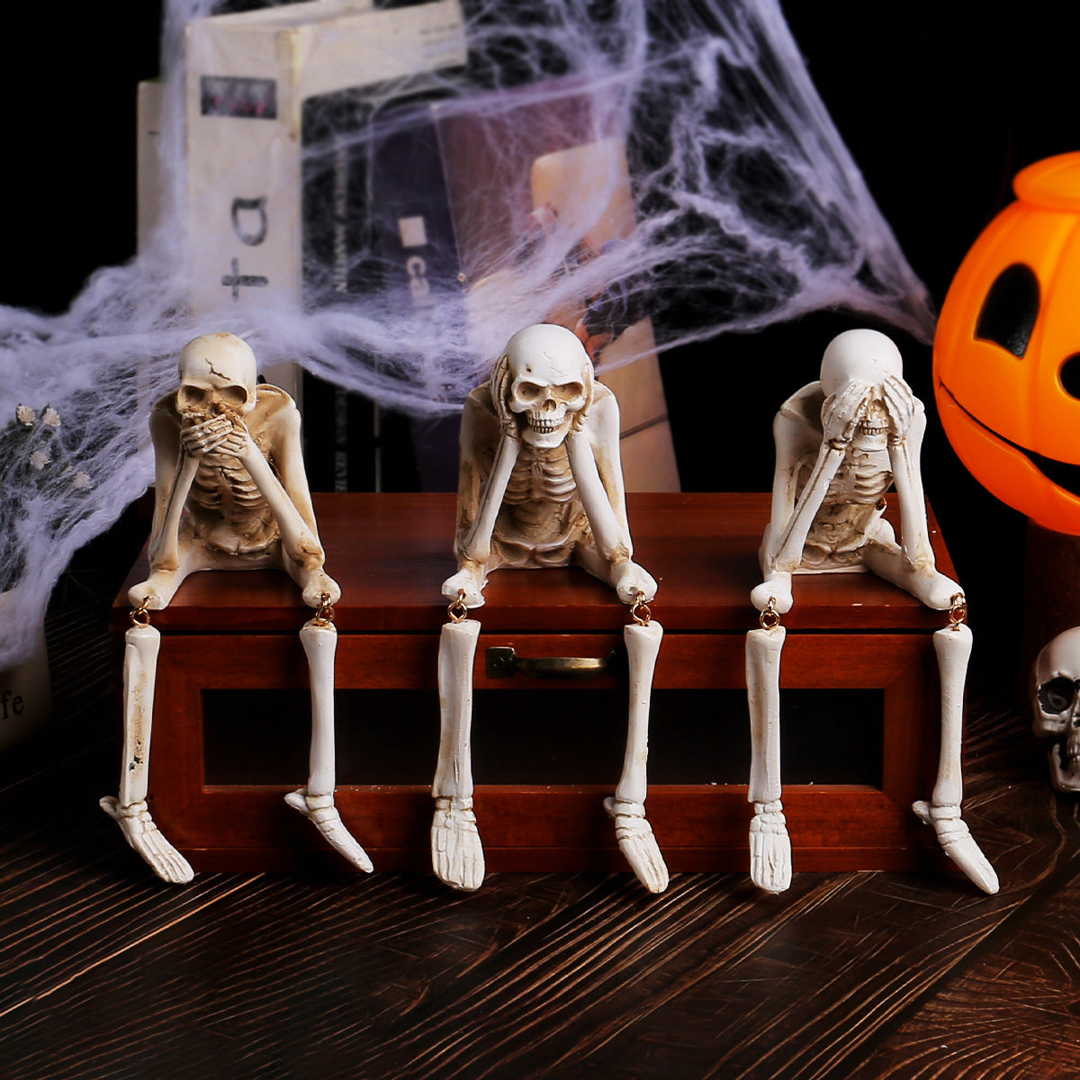 Resin Skull Decor for Halloween Party