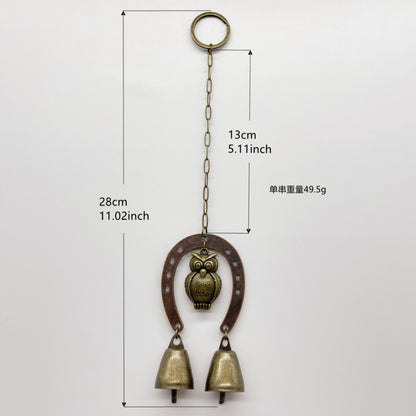 Witch Bell Door Handle Protection Pendant Good Luck Vine Wind Chime Outdoor Wind Chime Door Christmas Bell Hanging Decoration String