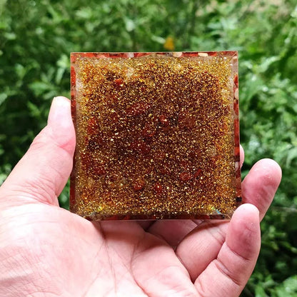 7 Chakra Orgonite Pyramid