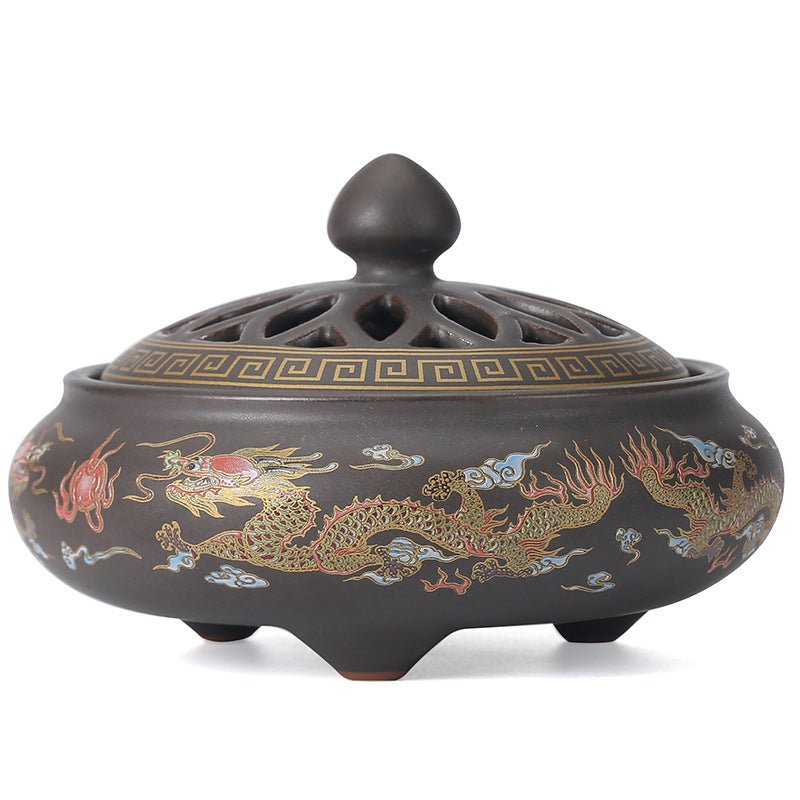 Antique Ceramic Incense Tower Burner
