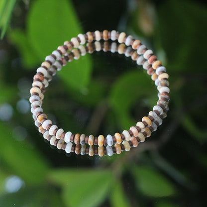 Natural Stone Agate Bead Bracelet