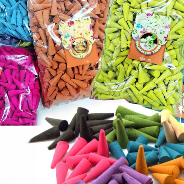 Natural Botanical Incense Cones — 500g Bulk Bag