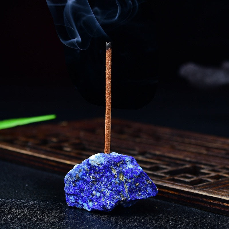 Natural Crystal Incense Holder