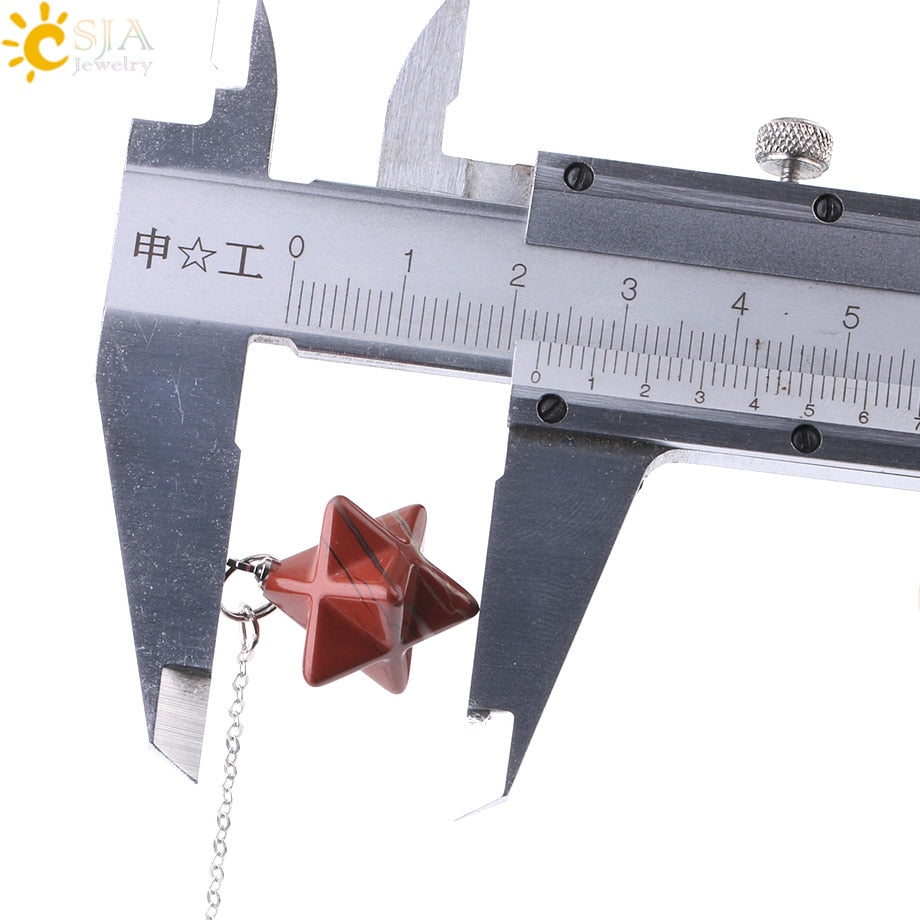 Merkabah Gemstone Pendulum