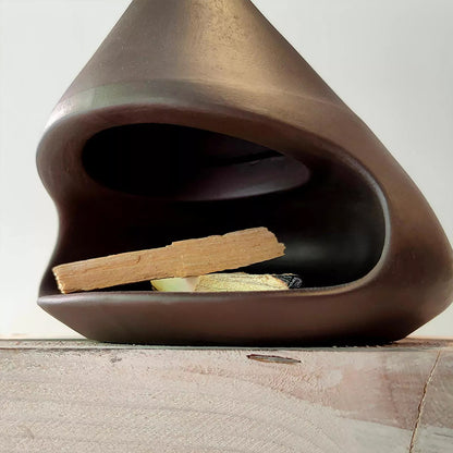 Conical Ceramic Palo Santo & Sage Holder