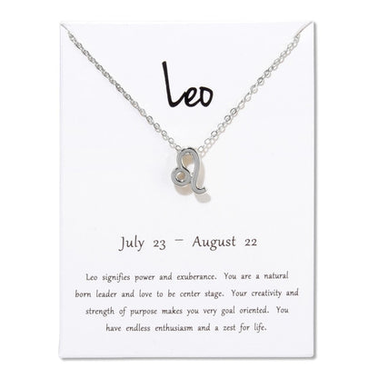 Zodiac Constellation Pendant Necklace
