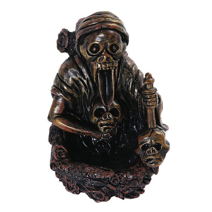 Resin Skull Backflow Incense Burner