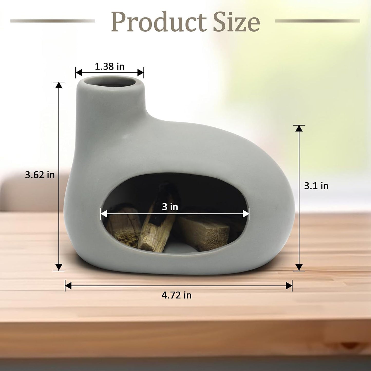 Ceramic Palo Santo & Sage Incense Burner