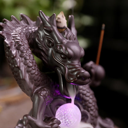 Chinese Dragon Ceramic Backflow Incense Burner