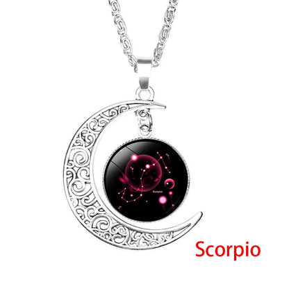 Galaxy Constellation Zodiac Pendant Necklace