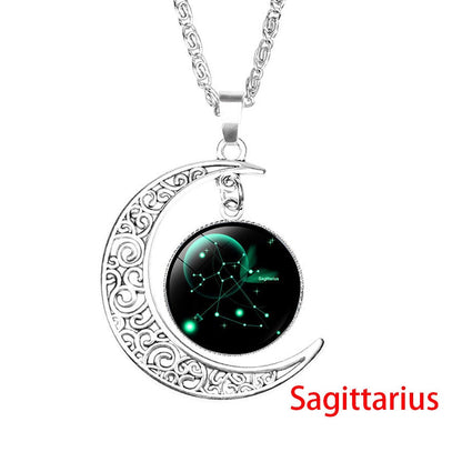 Galaxy Constellation Zodiac Pendant Necklace