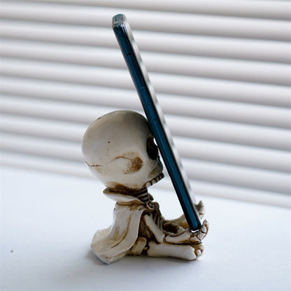 Hooded Skull Meditation Ornament