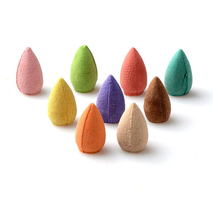 Floral Aromatherapy Incense Cones with Tray — Mixed Scents