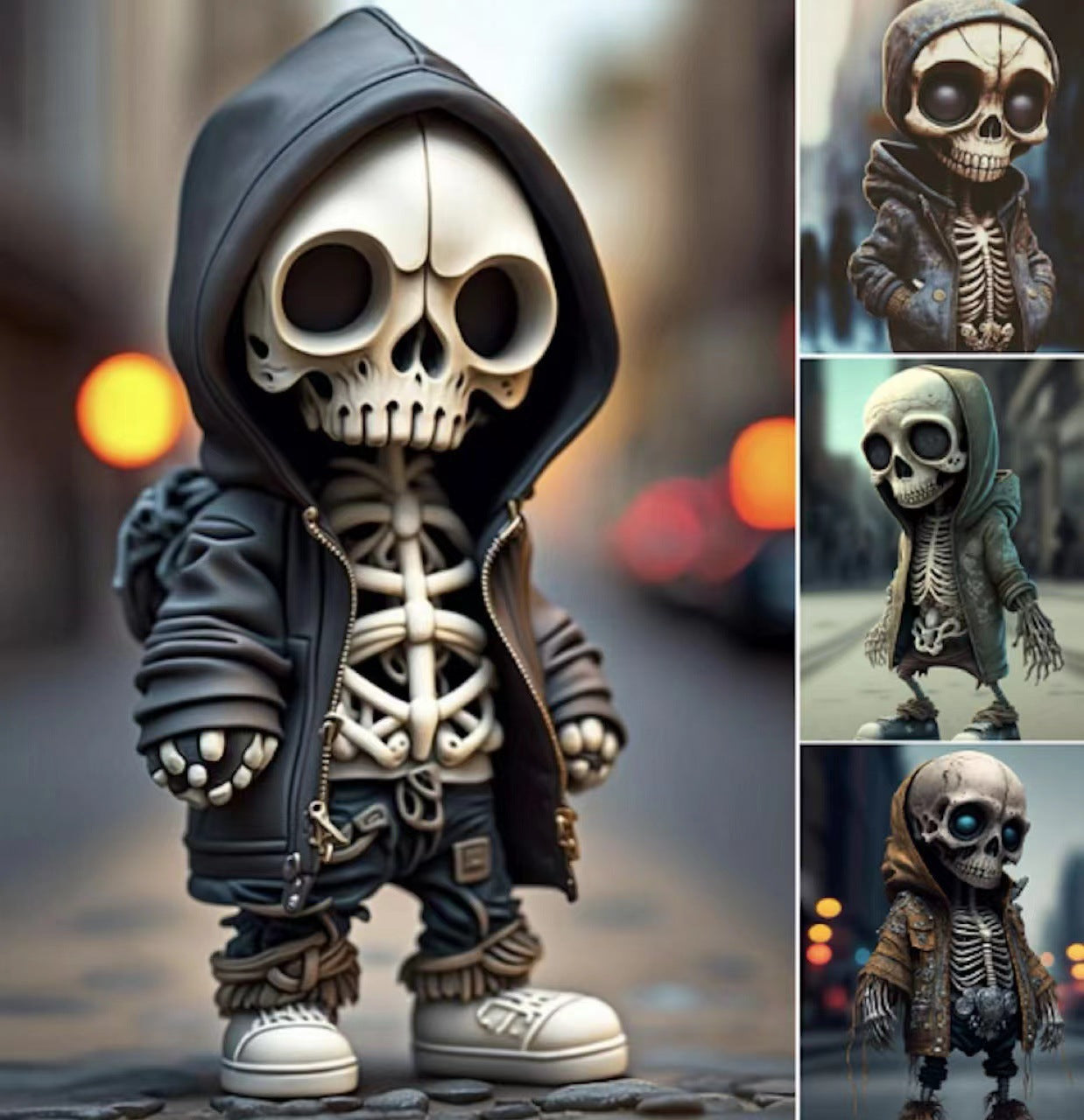 Skeleton Figurine Resin Ornament