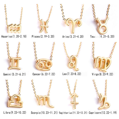 Zodiac Constellation Charm Choker Necklace