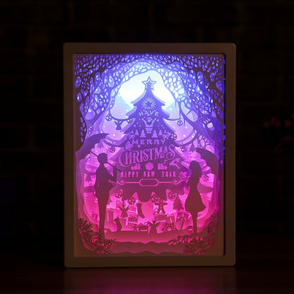 3D Paper Carving LED Night Light