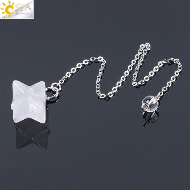 Merkabah Gemstone Pendulum