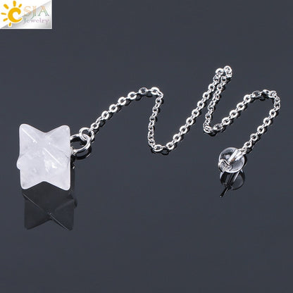 Merkabah Gemstone Pendulum