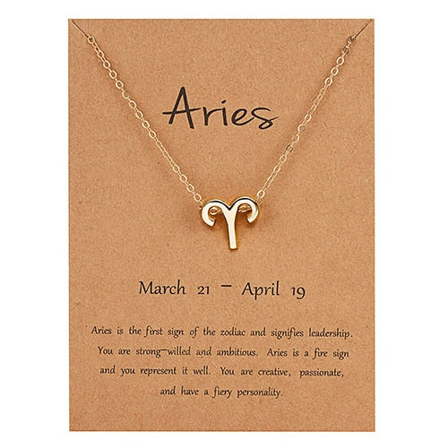 Zodiac Constellation Charm Choker Necklace