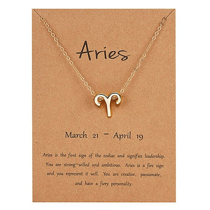Zodiac Constellation Charm Choker Necklace