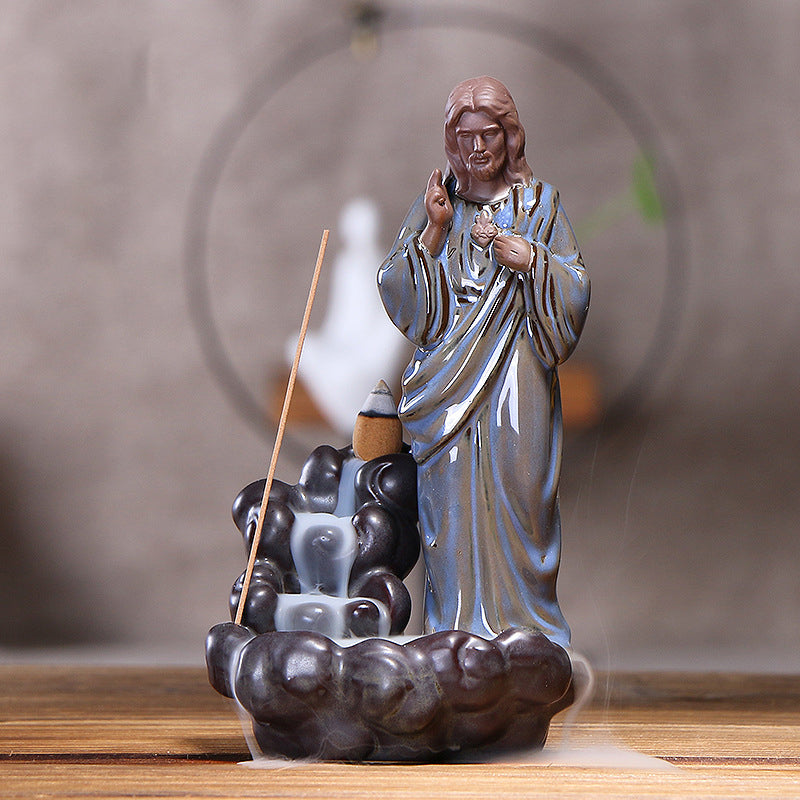 Sacred Figure Backflow Incense Burner
