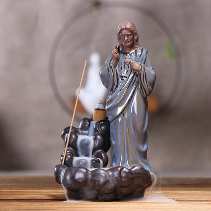 Sacred Figure Backflow Incense Burner