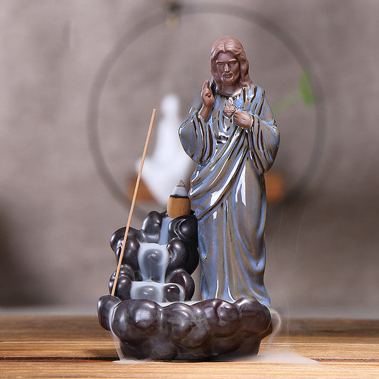 Sacred Figure Backflow Incense Burner