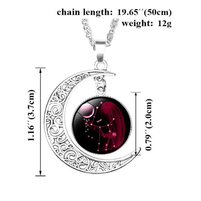 Galaxy Constellation Zodiac Pendant Necklace