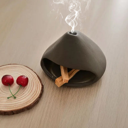 Conical Ceramic Palo Santo & Sage Holder