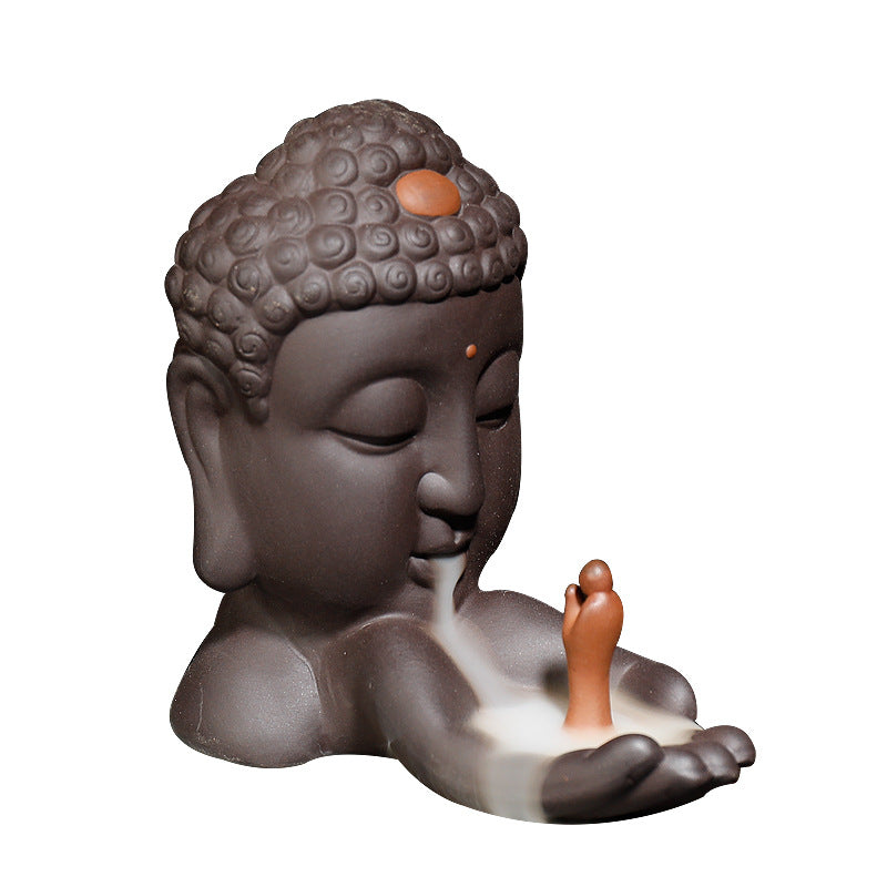 Buddha Head Backflow Incense Burner
