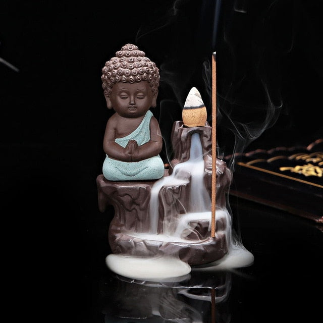 Little Monk Ceramic Backflow Incense Burner