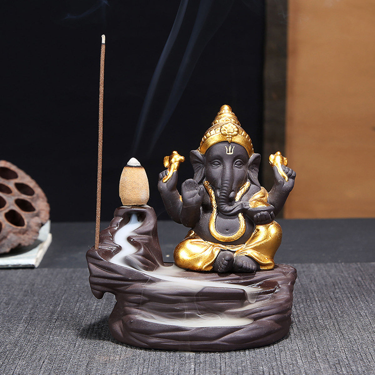 Ganesha Backflow Incense Burner